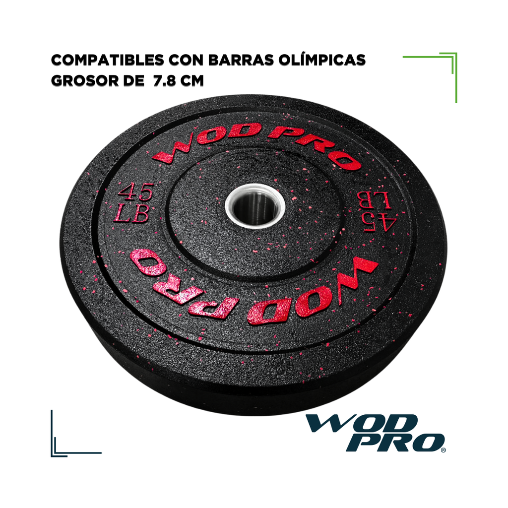 Par de bumpers hi-temp 45 libras Wod Pro