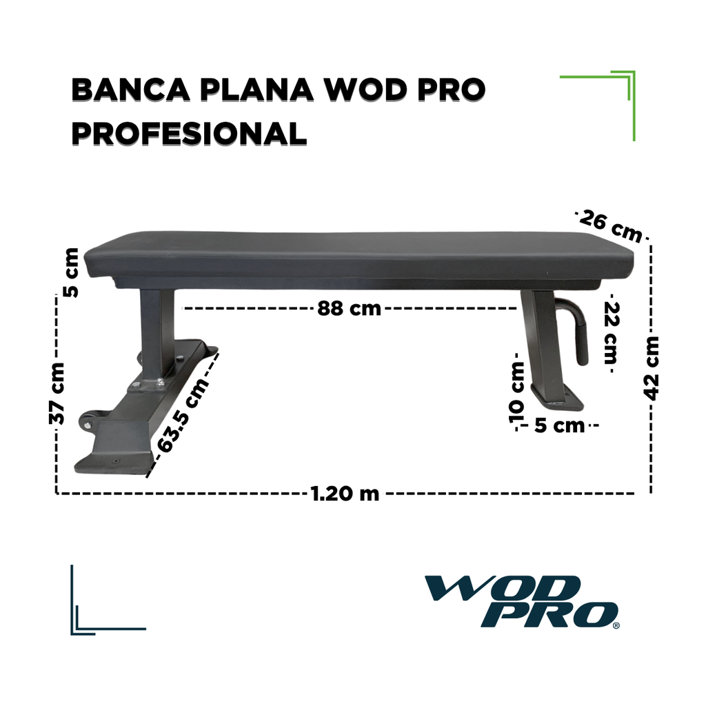 ​Banca plana uso comercial Wod Pro