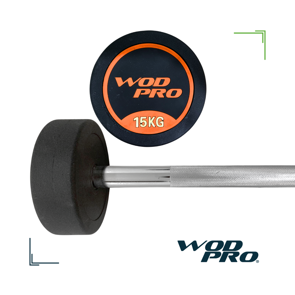 Barra recta con peso integrado 15 kg