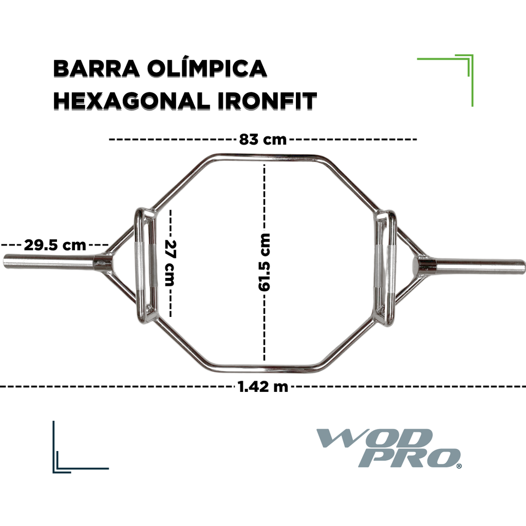Barra Olímpica Hexagonal IronFit