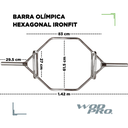 Barra Olímpica Hexagonal IronFit