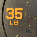 Par de Discos Bumper High Temp IronFit de 35 Lbs