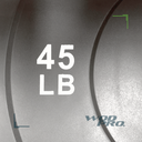 Par de Discos Bumper Rígidos IronFit de 45 Lbs