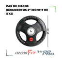 Par de Discos Recubiertos 2" IronFit de 5 kg