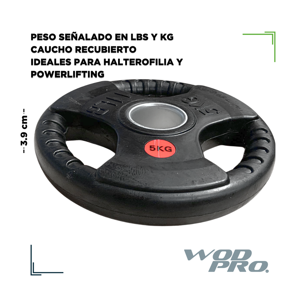Par de Discos Recubiertos 2" IronFit de 5 kg