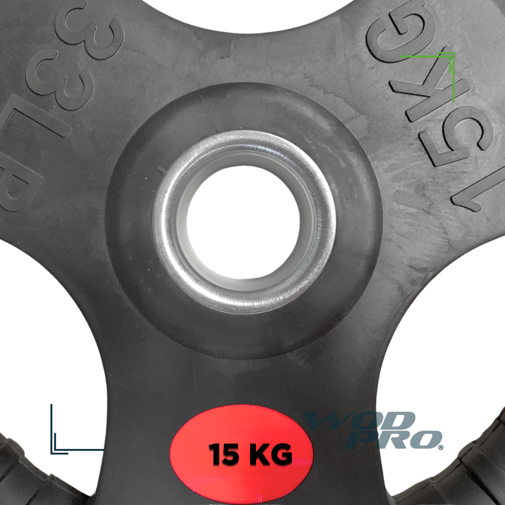 Par de Discos Recubiertos 2" IronFit de 15 kg