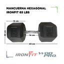 Par de Mancuernas Hexagonales IronFit 65 Lbs
