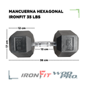 Par de Mancuernas Hexagonales IronFit 35 Lbs