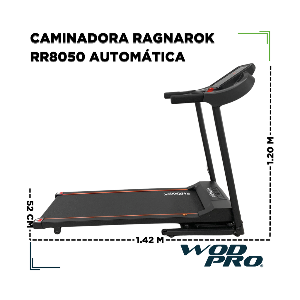 Caminadora RagnaRok RR8050 1.5HP Inclinación Automática