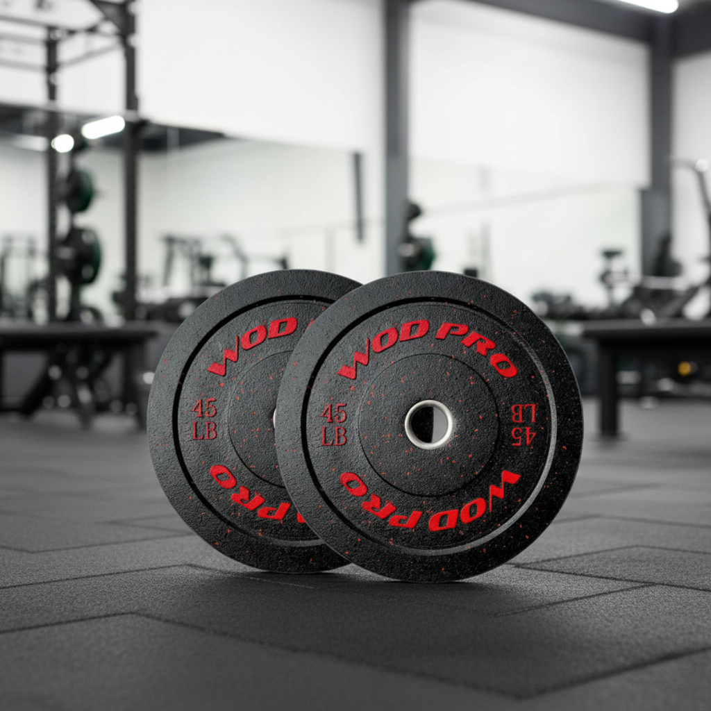 Par de Discos Bumper Hi-Temp Wod Pro 45 lbs