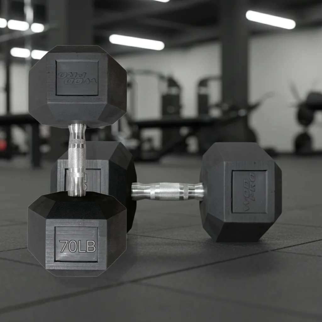 Par de Mancuernas Hexagonales Wod Pro 70 lbs