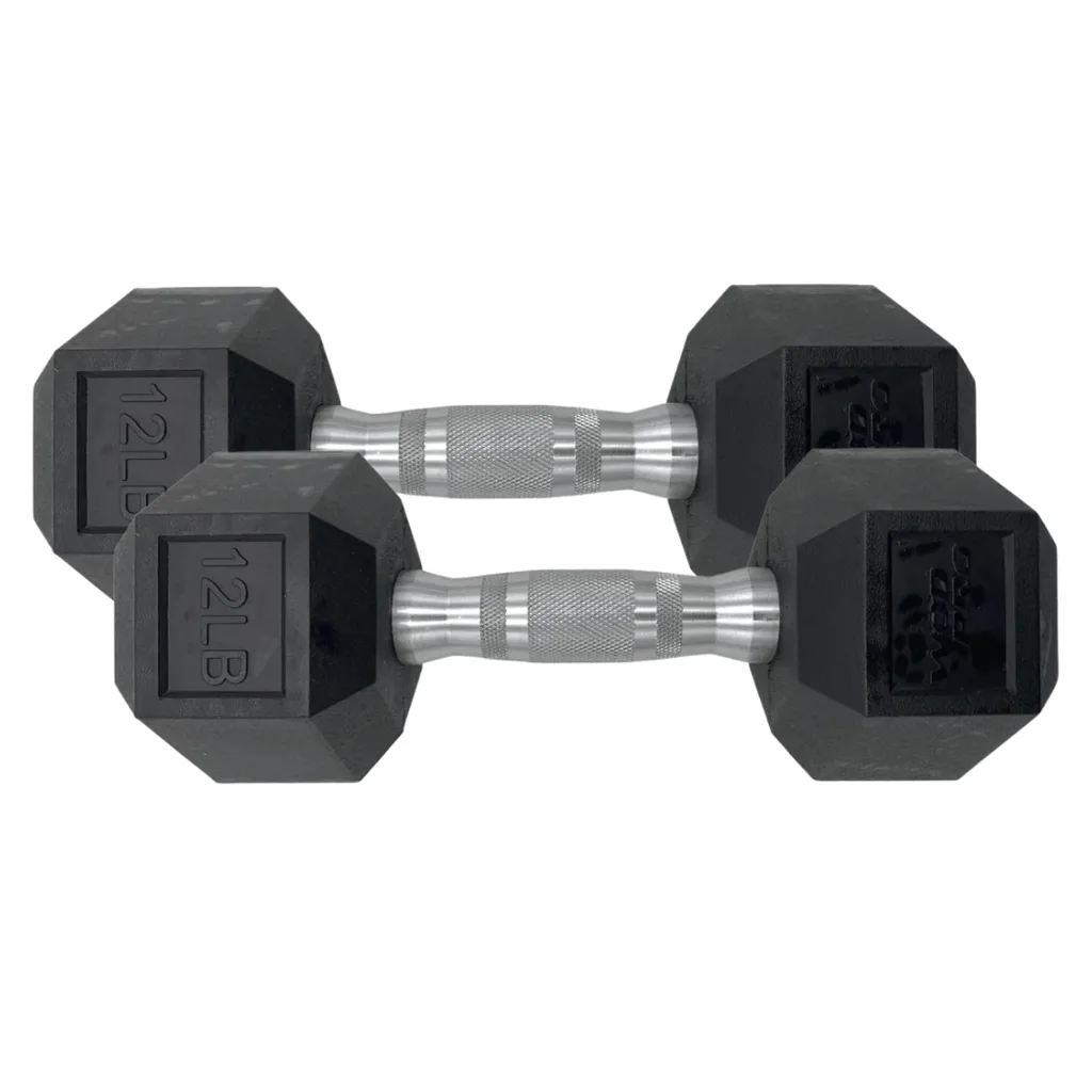 [W000014765] Par de Mancuernas Hexagonales Wod Pro 12 Lbs