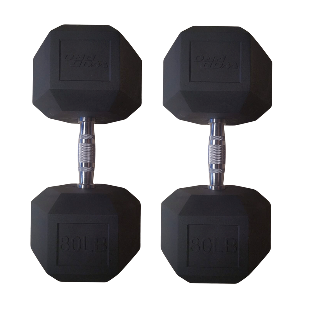 Par de mancuernas hexagonales 80 libras Wod Pro