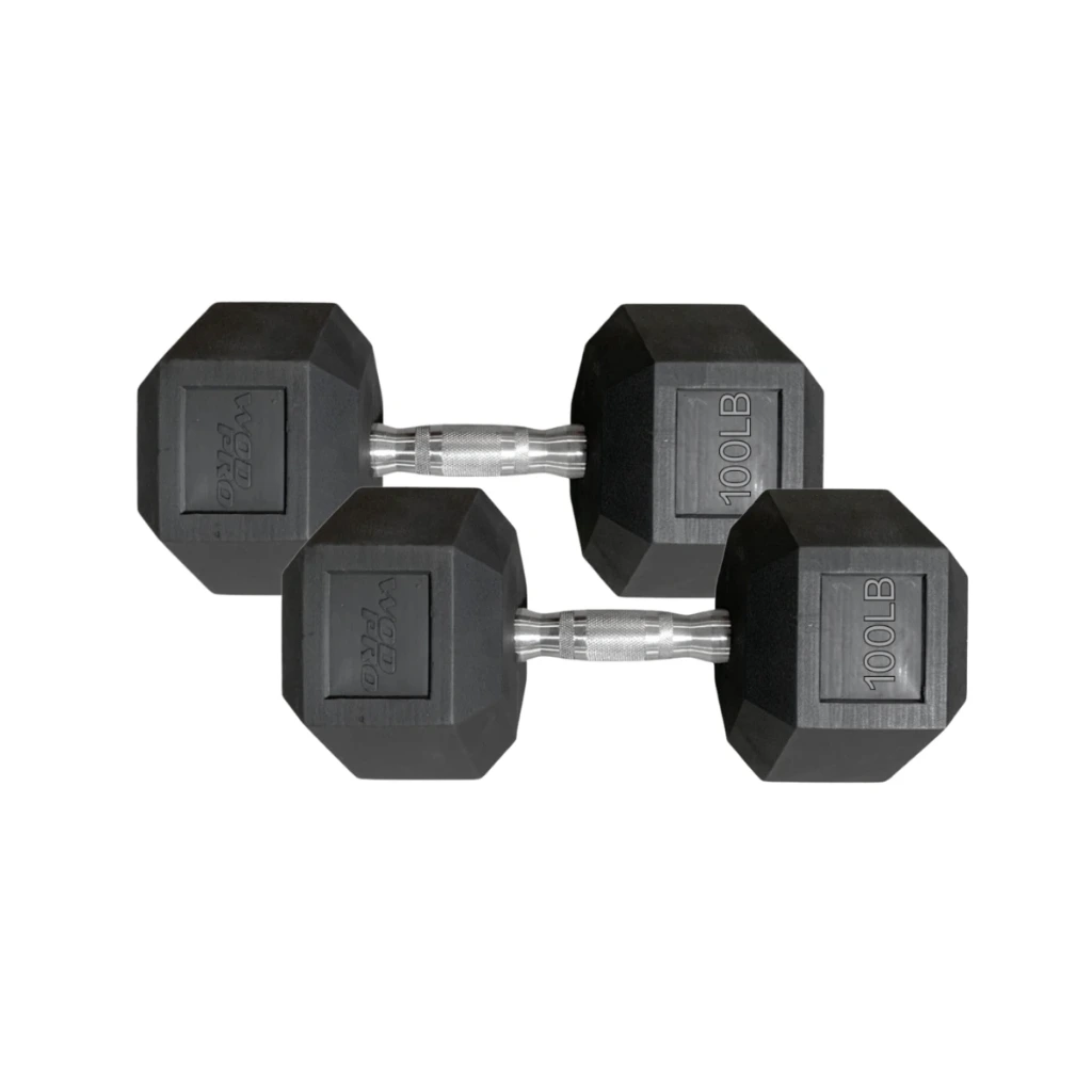 Par de Mancuernas Hexagonales 100 Lb Wod Pro