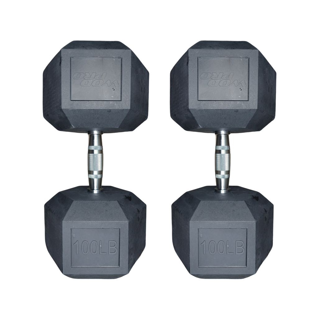 Par de mancuernas hexagonales 100 Libras Wod Pro