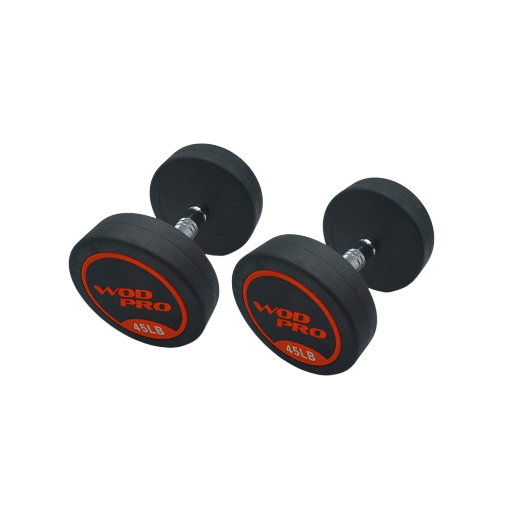 [W000022727] Par de mancuernas redondas 45 Libras Wod Pro