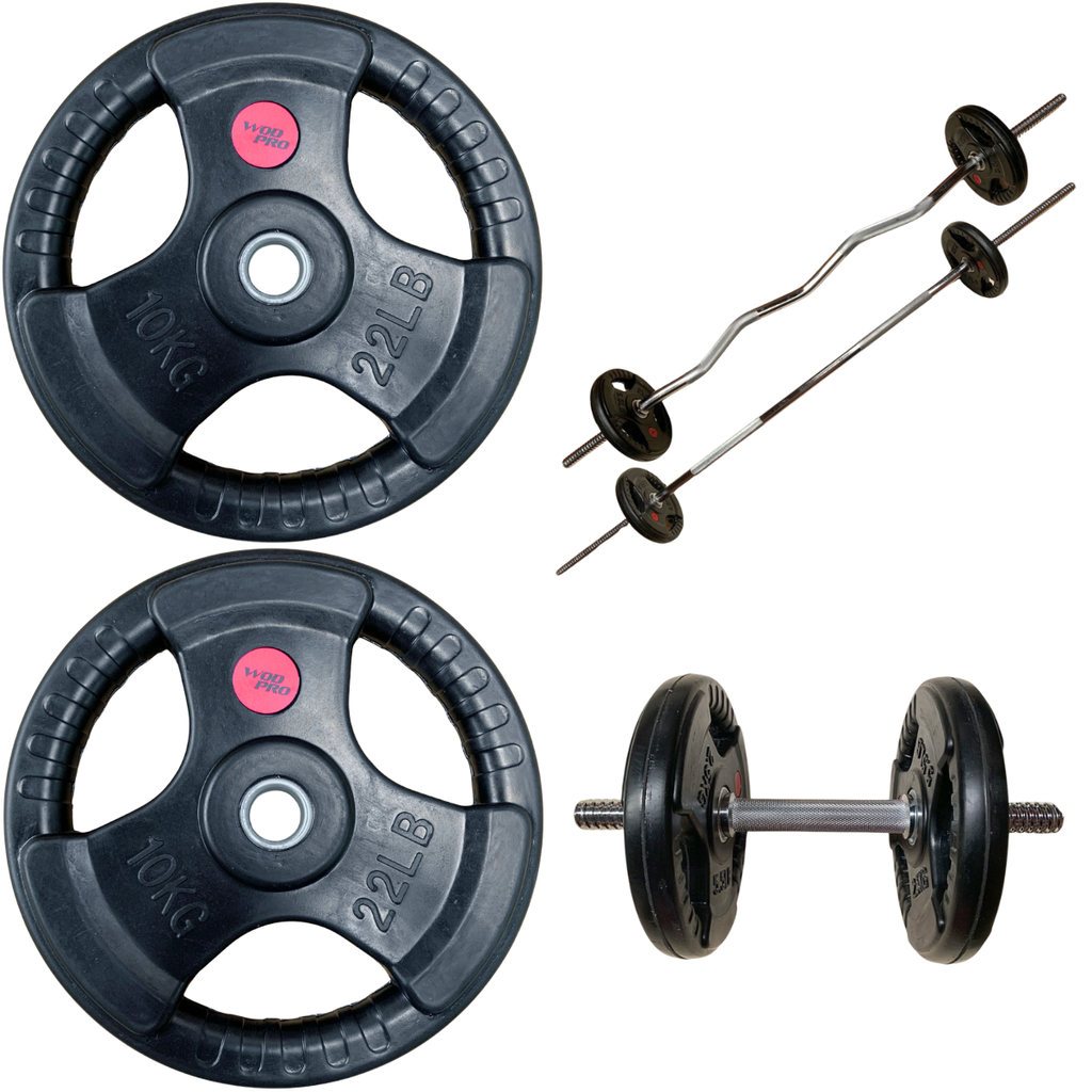 [W000024647] Par de discos estándar recubiertos 10 kg Wod Pro
