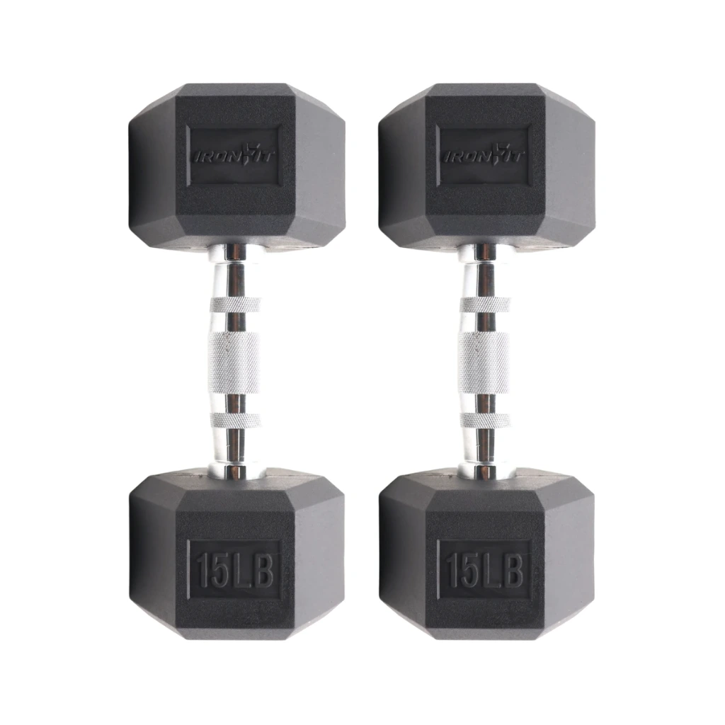 Par de Mancuernas Hexagonales IronFit 15 Lbs