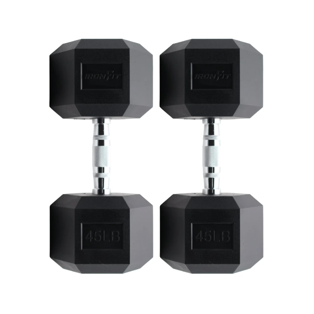 Par de Mancuernas Hexagonales IronFit 45 Lbs