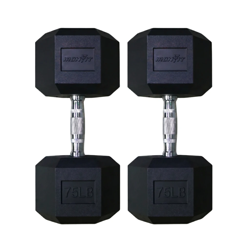 Par de Mancuernas Hexagonales IronFit 75 Lbs