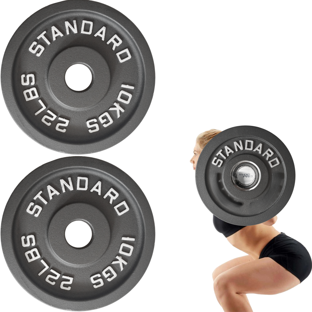 Par de discos de acero negro 10 kg Wod Pro