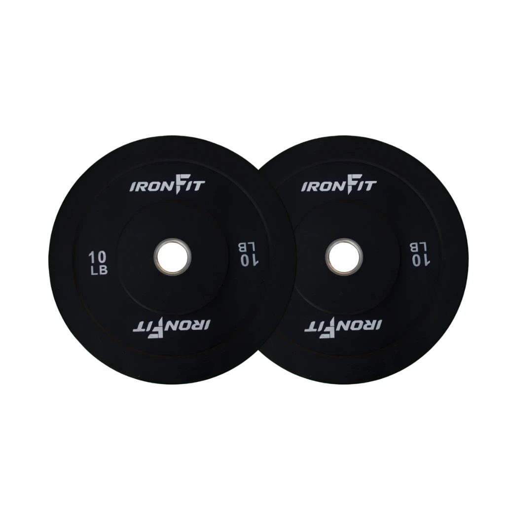 Par de Discos Bumper Rígidos IronFit de 10 Lbs