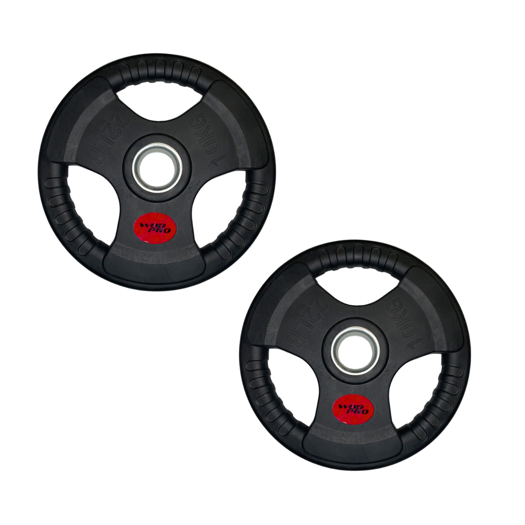 [W000011127] Par de discos de acero recubiertos 10 kg 2" Wod Pro