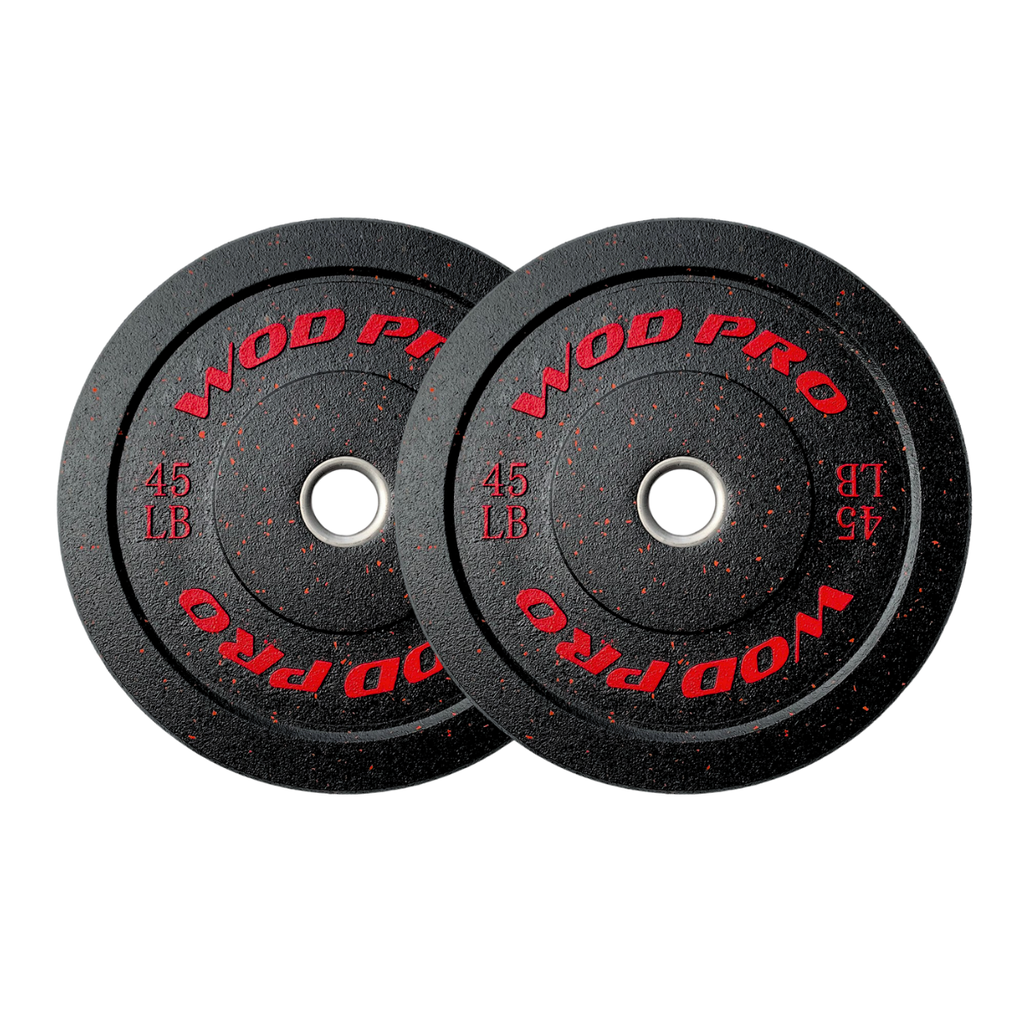 Par de Discos Bumper Hi-Temp Wod Pro 45 lbs