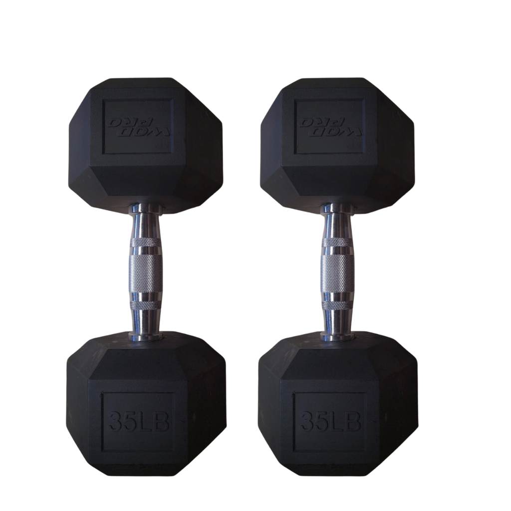 Par de mancuernas hexagonales 35 Libras Wod Pro