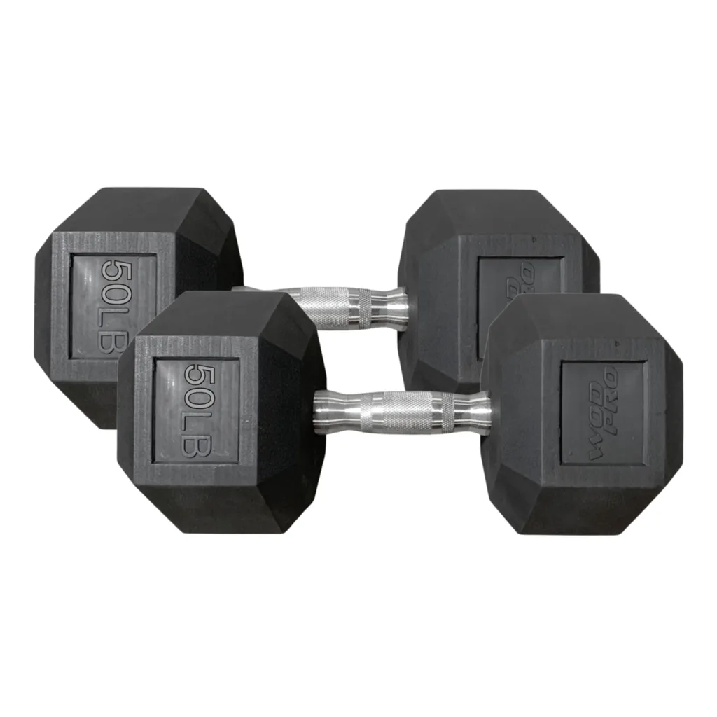 [W000013418] Par de Mancuernas Hexagonales Wod Pro 50 Lbs