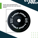 Par de bumpers rígidos 10 lb Wod Pro