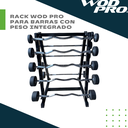 Barras de peso integrado 10 piezas con rack Wod Pro