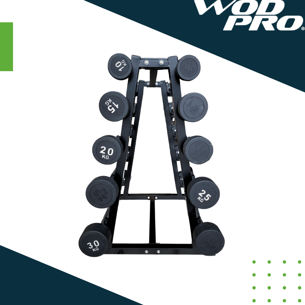 Barras de peso integrado 10 piezas con rack Wod Pro