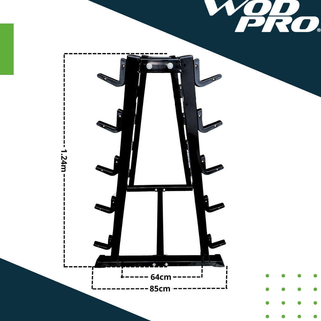 Barras de peso integrado 10 piezas con rack Wod Pro