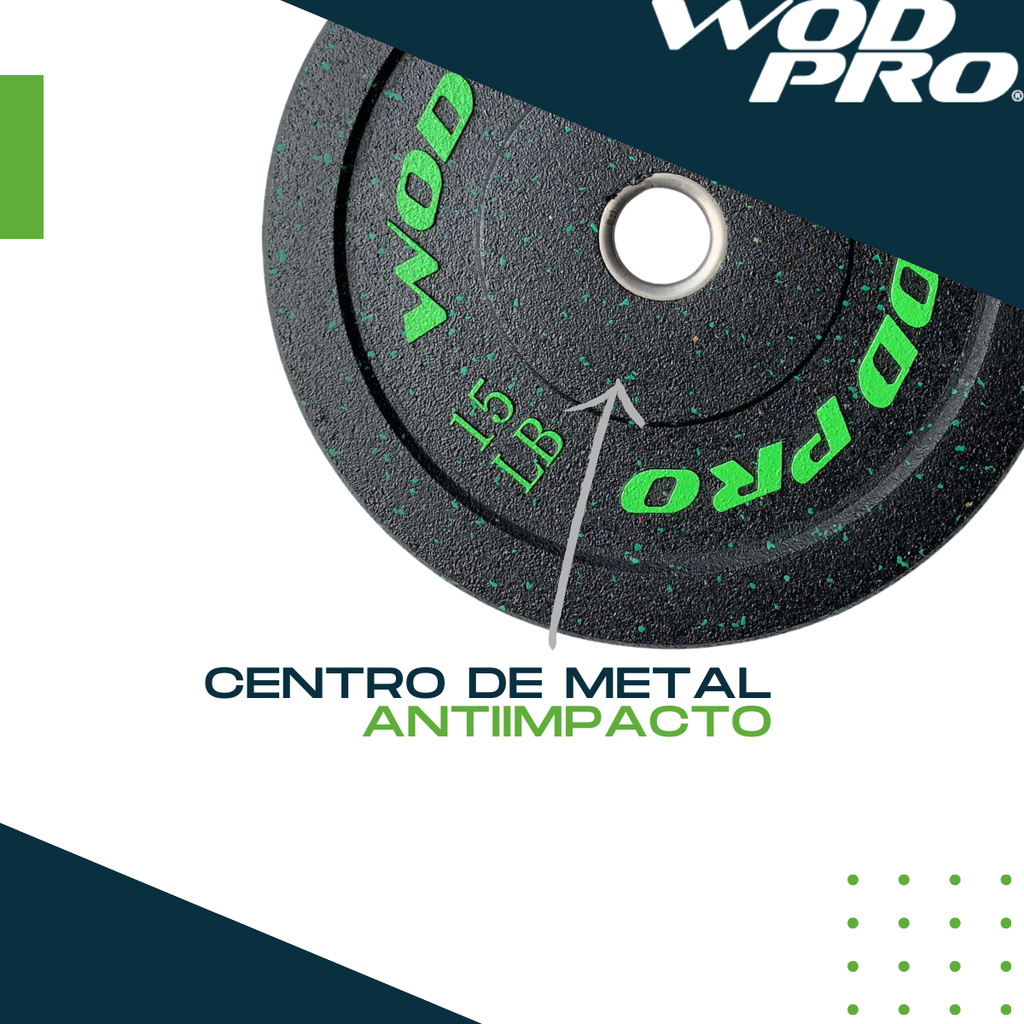 Par de bumpers hi-temp 15 libras Wod Pro