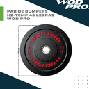 Par de bumpers hi-temp 45 libras Wod Pro