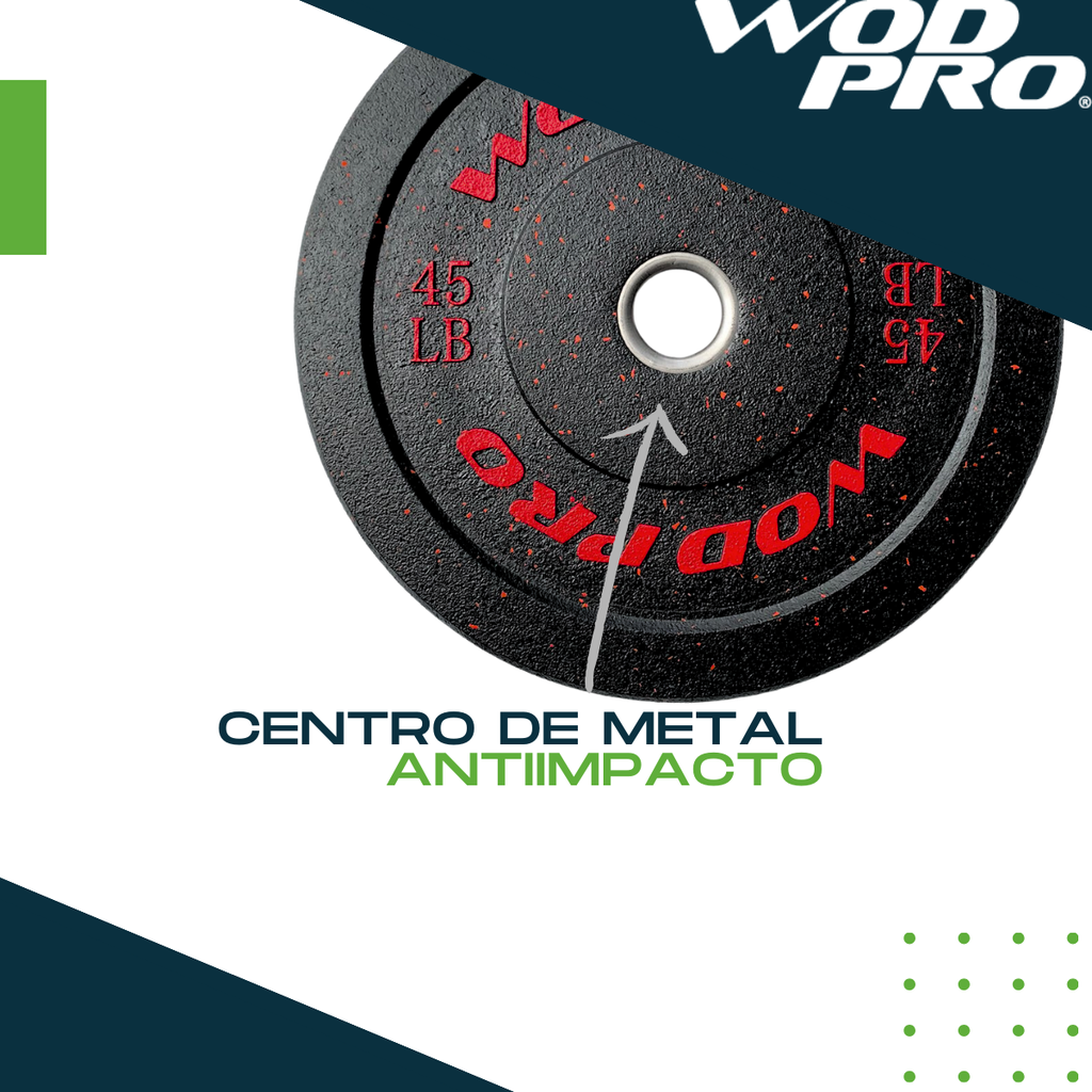 Par de bumpers hi-temp 45 libras Wod Pro