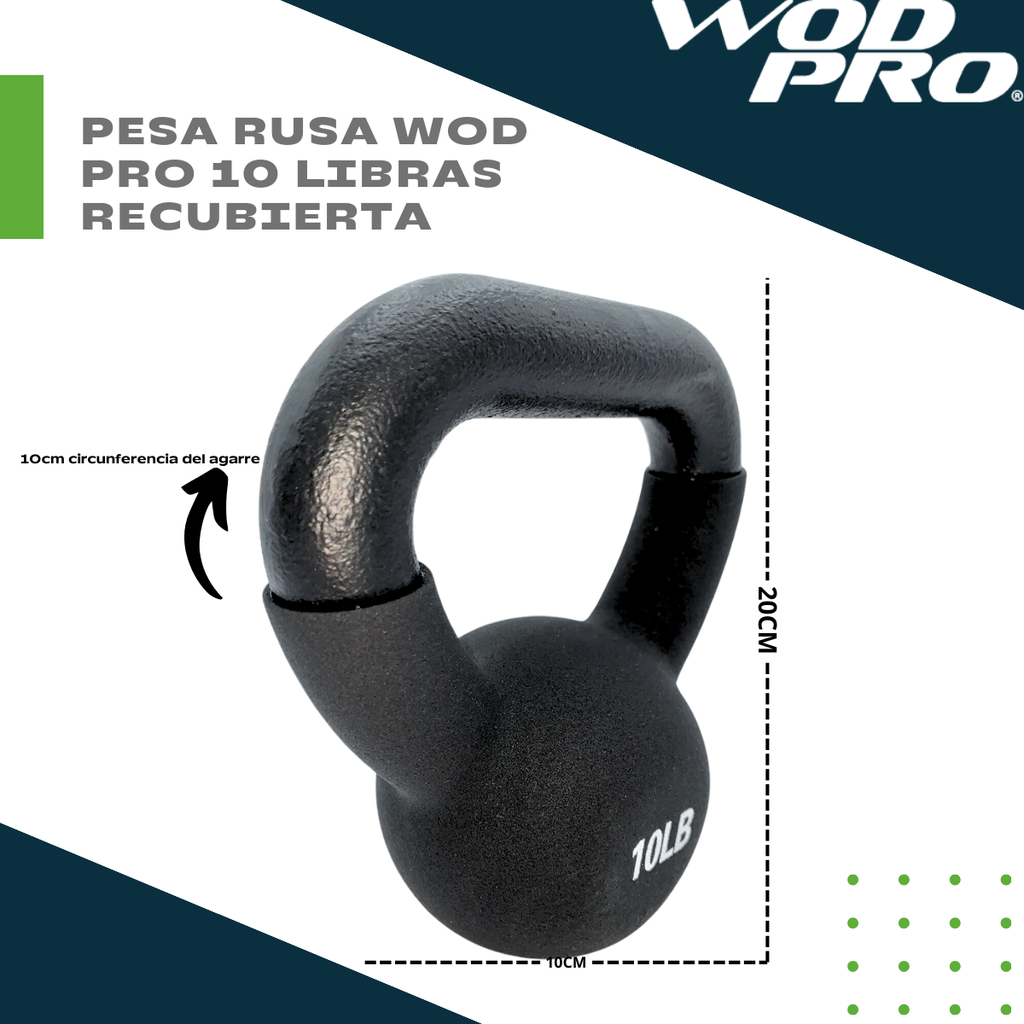 Pesa rusa Wod Pro 10 libras recubierta