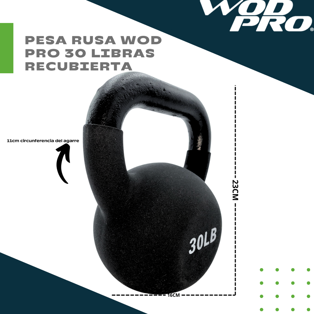 Pesa rusa Wod Pro 30 libras recubierta