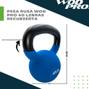 Pesa rusa Wod Pro 40 libras recubierta