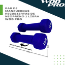 Par de mancuernas recubiertas de neopreno 1 libra Wod Pro