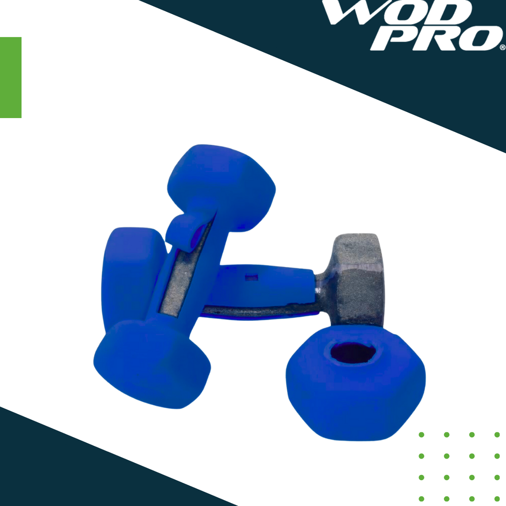 Par de mancuernas recubiertas de neopreno 5 libras Wod Pro