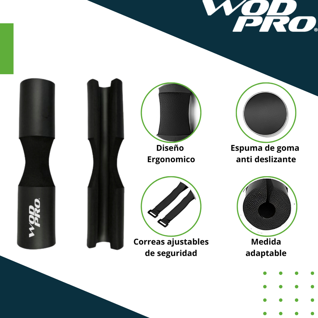 ​Protector de barra con cintillos Wod Pro