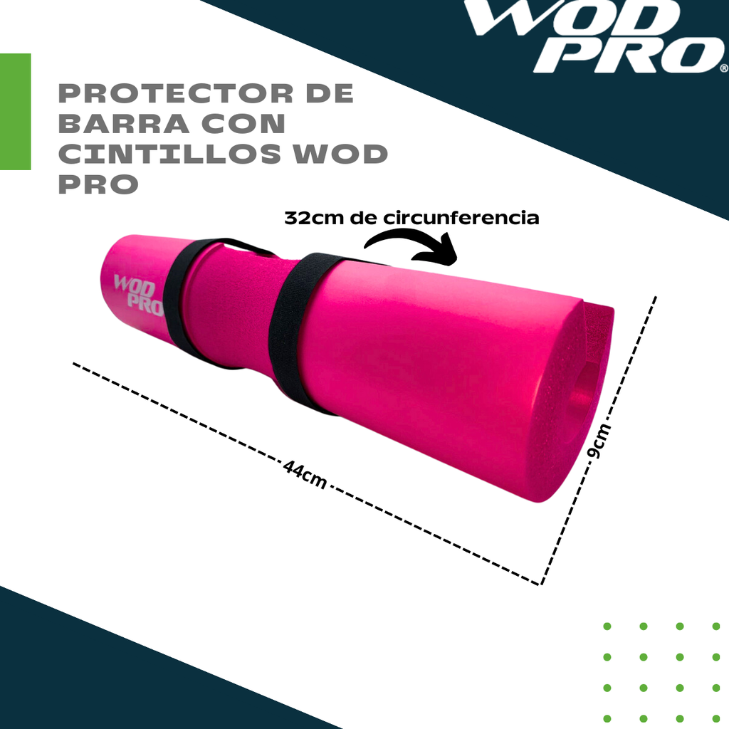​Protector de barra con cintillos Wod Pro