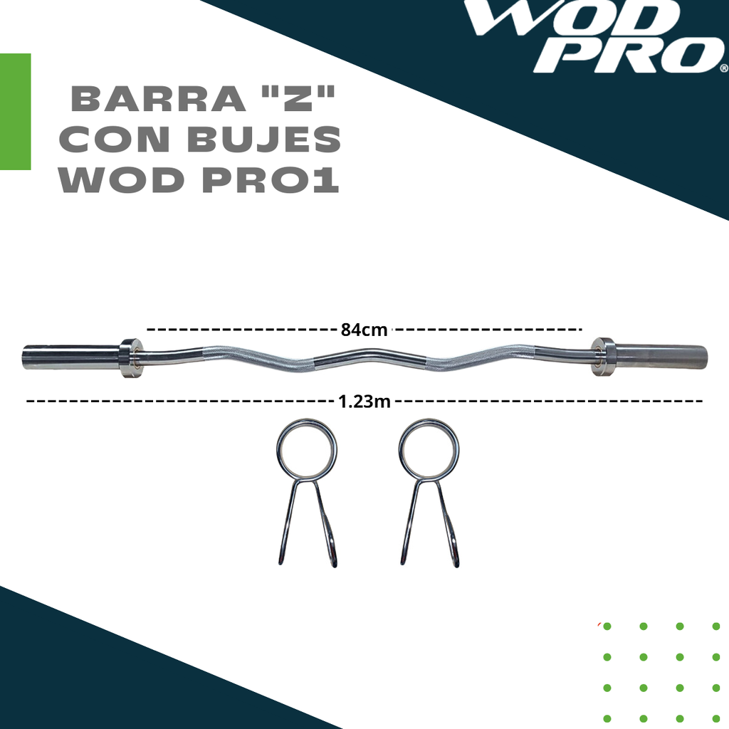 ​Barra "Z" con bujes Wod Pro