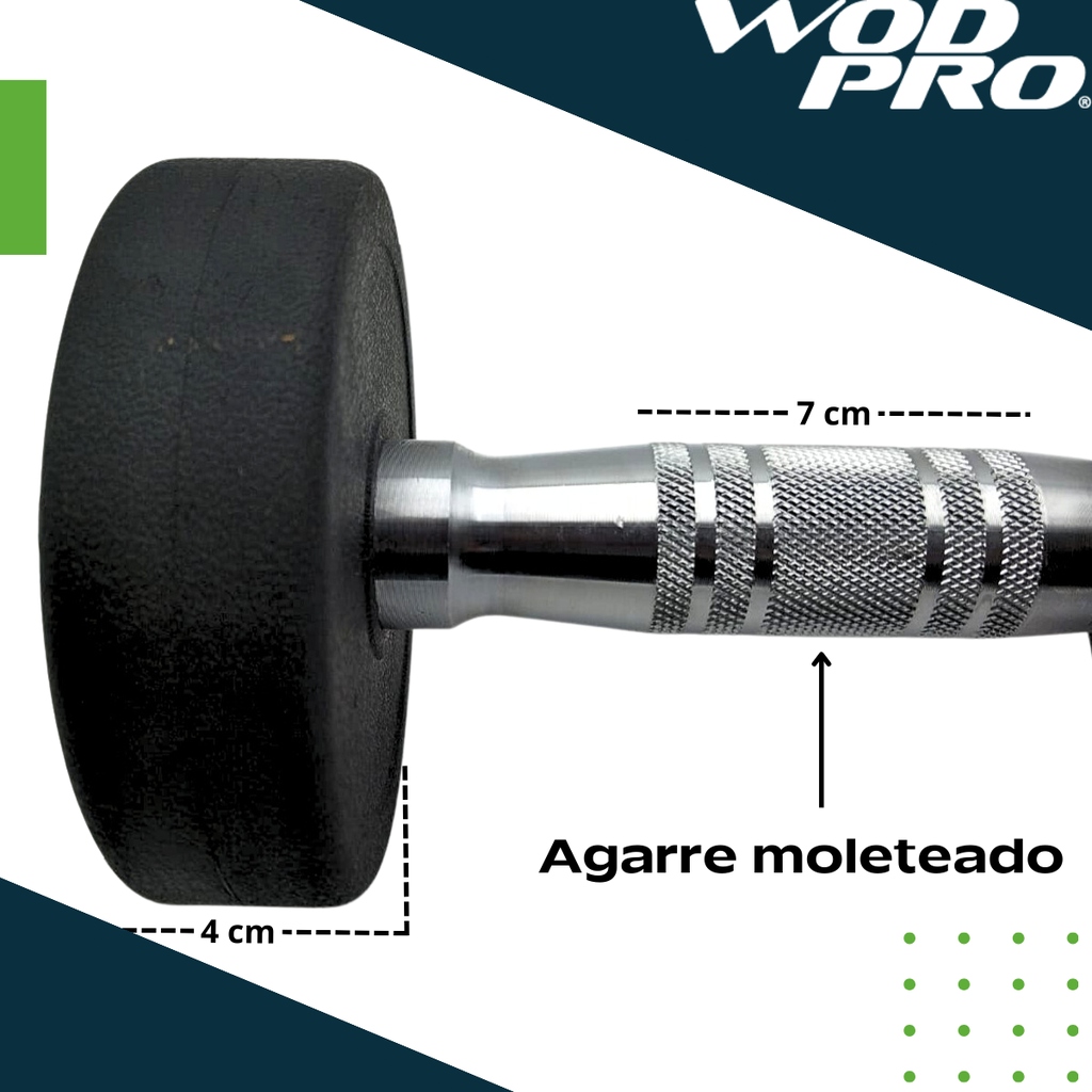 Par de mancuernas redondas 10 Libras Wod Pro