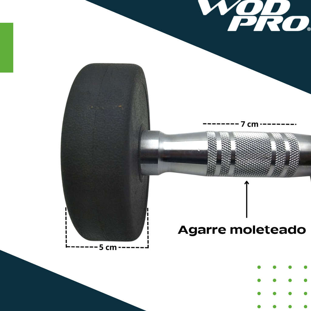 Par de mancuernas redondas 20 Libras Wod Pro