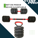 Set de pesas 50 kg ajustable Wod Pro
