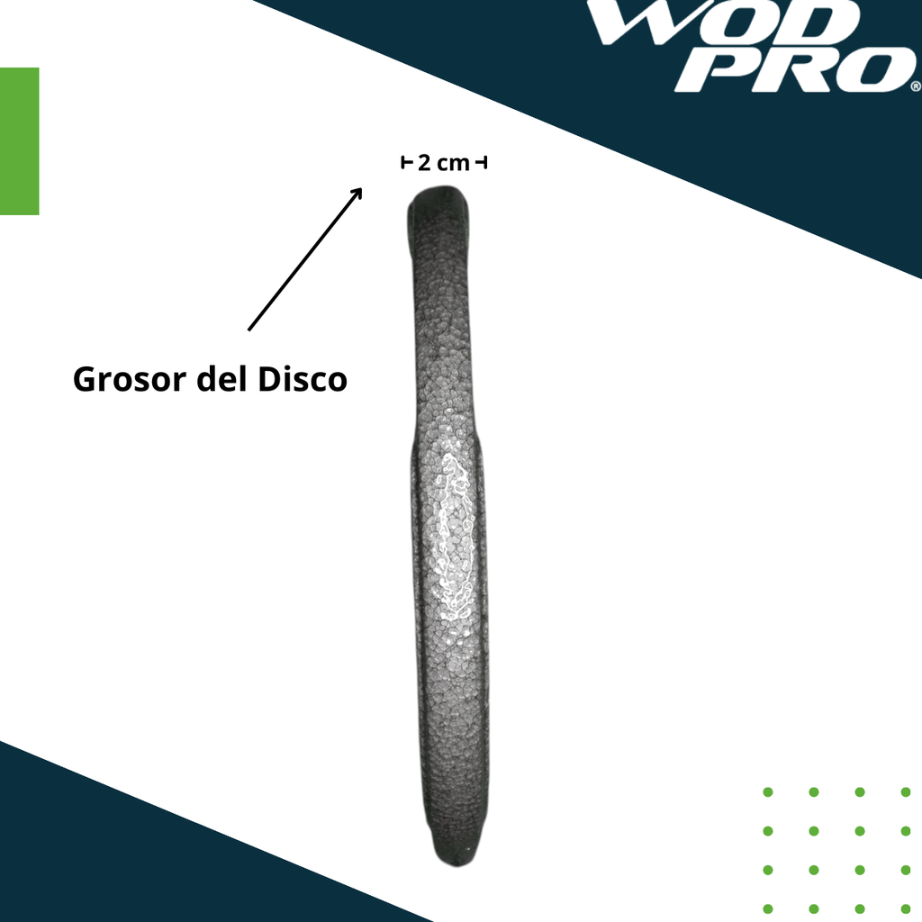 Par de discos de acero 2.5 kg Wod Pro
