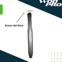 Par de discos de acero 2.5 kg Wod Pro
